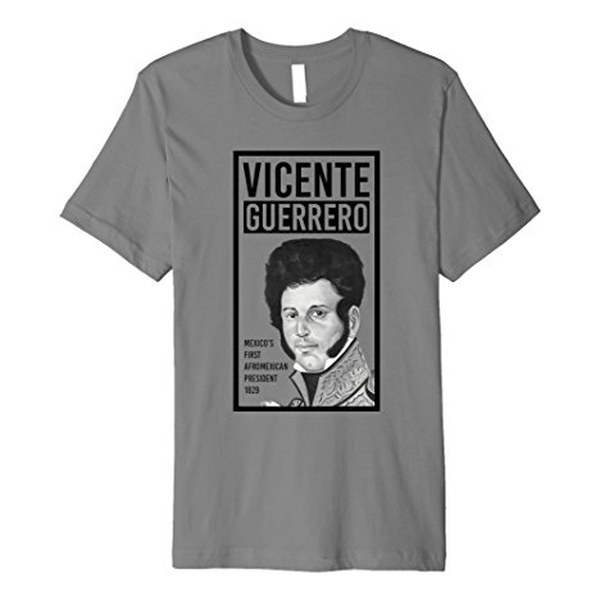 Vicente Guerrero T-shirt by REBELDES AfroChicano Press